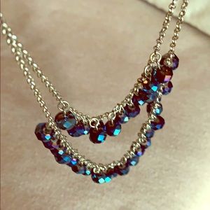 Blue beads necklace